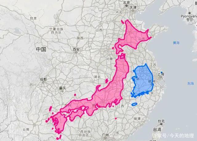 中国各省vs日本