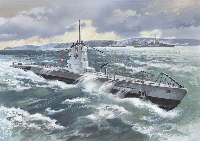 二战德国潜艇vs盟军的相关图片