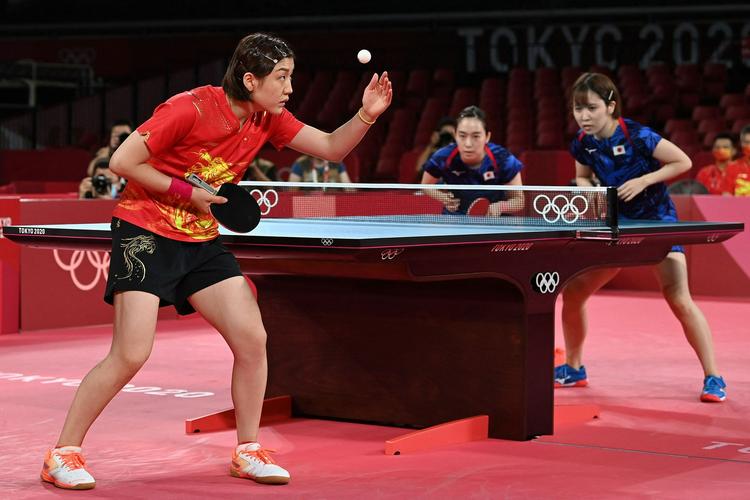 女乒乓球单打中国vs日本的相关图片