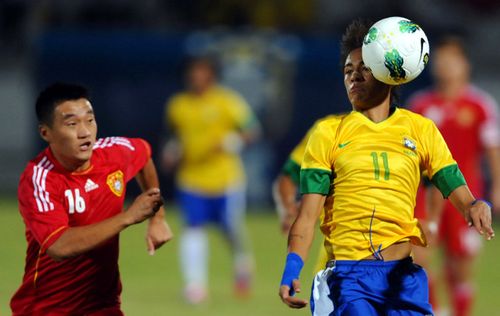 巴西vs中国的视频足球的相关图片